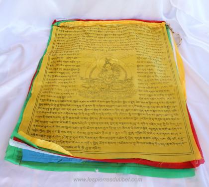 Drapeaux à prières tibétain lungta très grande à longueur 5m