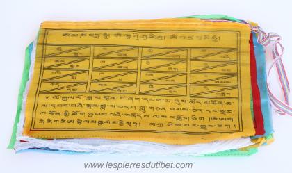Drapeaux à prières tibétain lungta à longueur 5m