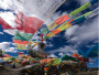 Drapeaux à prières tibétain lungta à longueur 6,30m