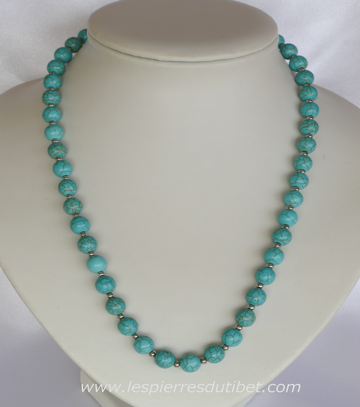 Collier pierre turquoise