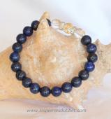 Bracelet mala tibétain pierre lapis-lazuli