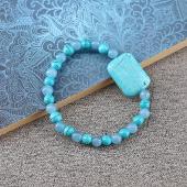 Bracelet Turquoise et Aigue marine