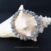 Bracelet Labradorite Qualité "AA" Perles 8mm
