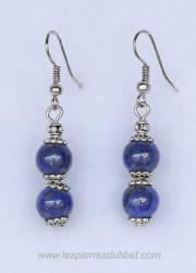Boucle d'oreilles pierre lapis lazuli