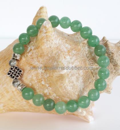Bracelet Mala Tibétain pierre jade
