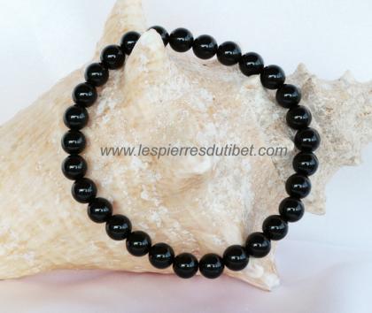 Bracelet tibétain pierre onyx