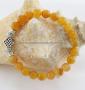 Bracelet Mala Tibétain pierre jade jaune