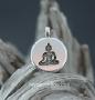 Bracelet Festif Oeil de chat Perles 8mm Pendentif : Bouddha