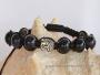 Bracelet Shamballa Tibétain pierre du soleil taille ajustable à chaque poignet