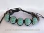 Bracelet shamballa pierre turquoise