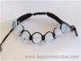 Bracelet shamballa tibétain pierre d'opale taille ajustable