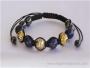 Bracelet Shamballa tibétain pierre lapis-lazuli